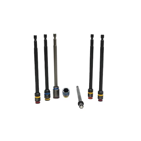 Malco 4 in. C-RHEX Cleanable, reversible Magnetic Hex Driver, 6 Piece Set MALCOMBO8